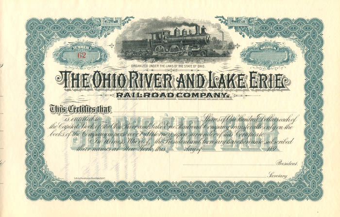 Ohio River and Lake Erie Railroad Co.